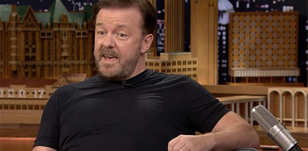 Ricky Gervais’ celebrity impressions all sound exactly the same