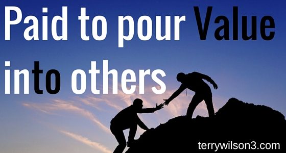 Paid to pour Value into others webinar with terrywilson3.com