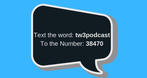 Get text alerts to our podcast and training